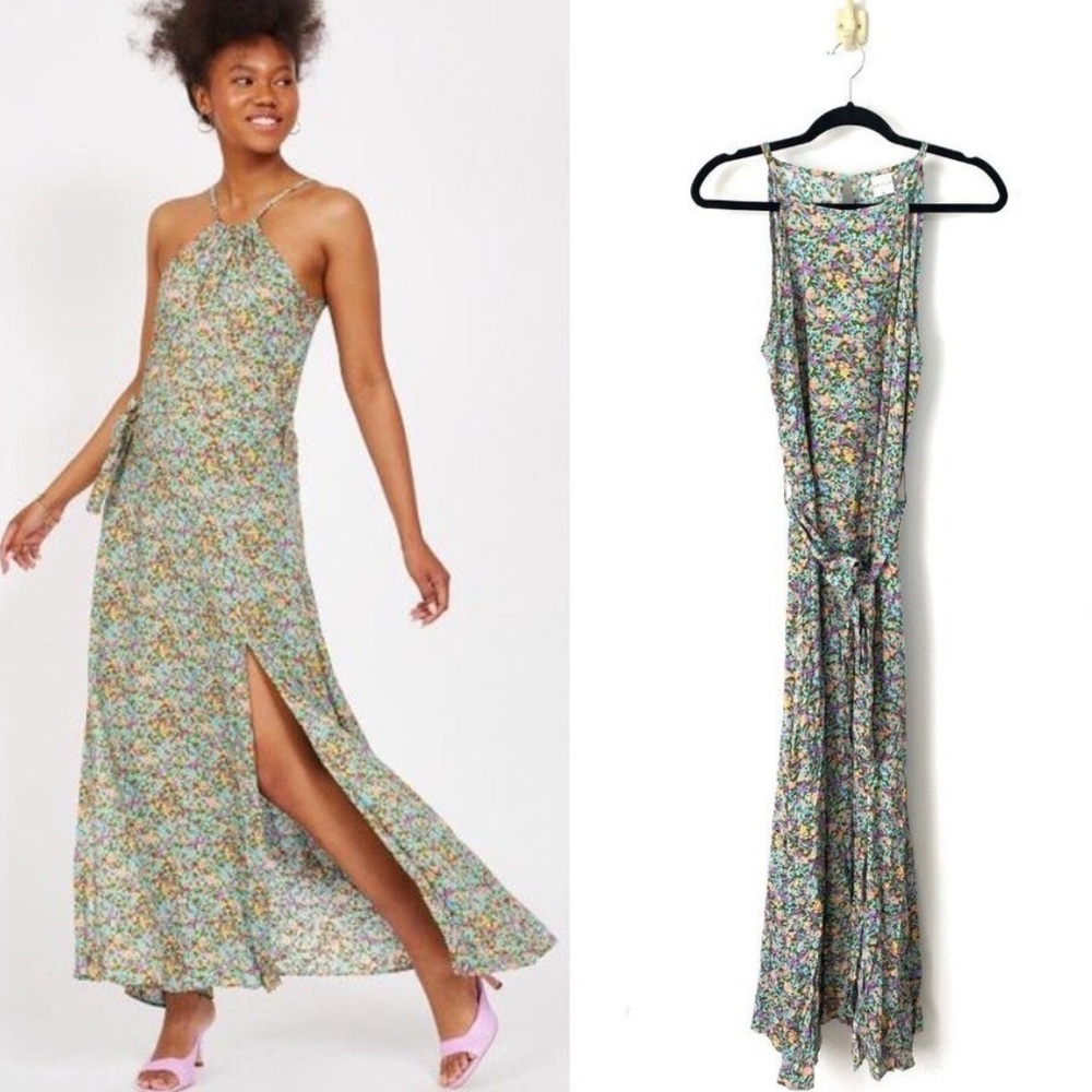 Floral Sleeveless Maxi Dress